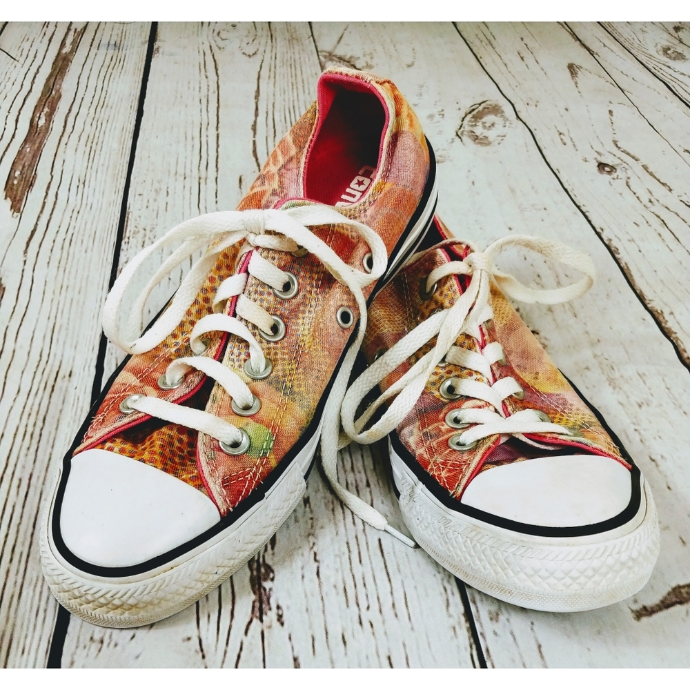 Floral Converse Sneakers Size 7